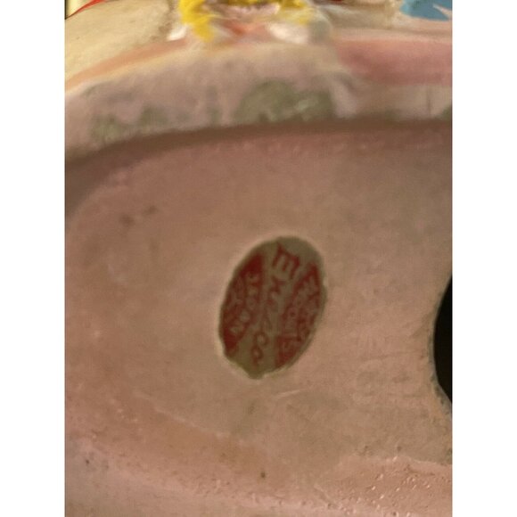 Vintage Ceramic Boot Bank With Children Figurines Enesco MCM - Picture 9 of 10